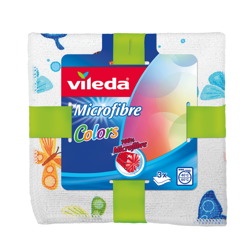 VILEDA MICROFIBRE COLORS 3 PCS