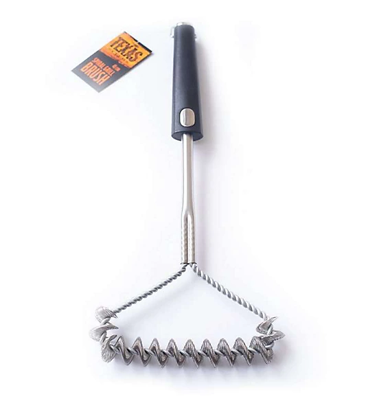 Triple spiral brush 43 cm for grill cleaning - Texas Club