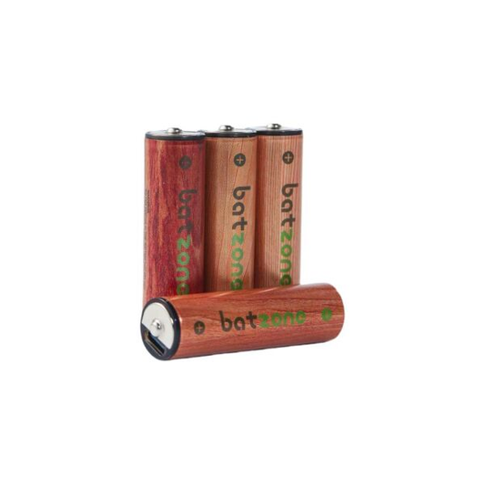 RECHARGEABLE AAA LITHIUM BATTERIES 666MWH 4 PIECES - CABLE INCLUDED