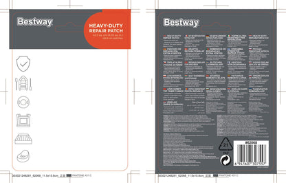 BESTWAY POOL REPAIR PATCHES 62068 PC10