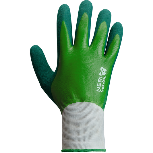 GLOVE GARDEN GRIP PRO 18GG SIZE 9 GREEN DOUBLE NITRILE COATING
