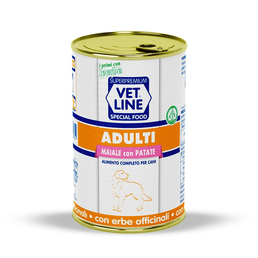 VET LINE CIBO CANE, MAIALE E PATATE 400G