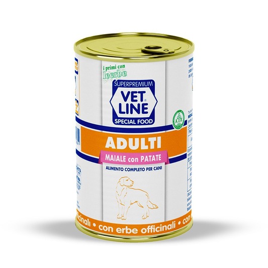 VET LINE CIBO CANE, MAIALE E PATATE 400G