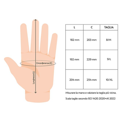 COPPIA GUANTI GEVIS SPARK TAGLIA XL