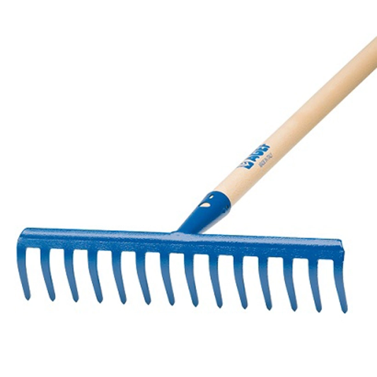 RAKE 16 CURVED TEETH HANDLE 130 CM BEECH D. 26