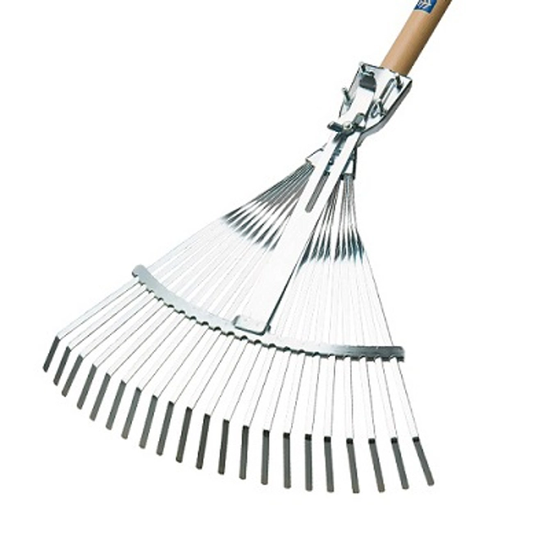 RAKE 21 TEETH ADJUSTABLE WITH 130CM BEECH HANDLE D 26