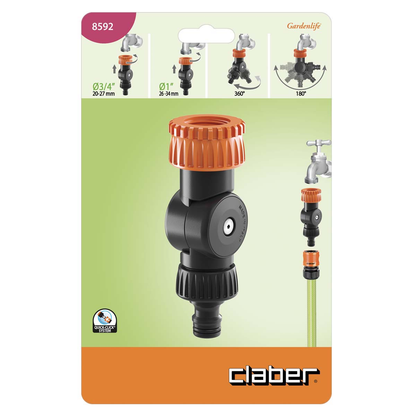 TAP CONNECTOR 11-3/41 WITH CLABER SWIVEL JOINT