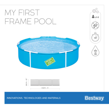 BESTWAY FAST SET ABOVE GROUND SWIMMING POOL FOR CHILDREN CM. 152X38