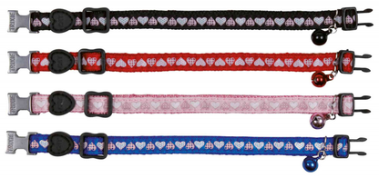 COLLARE PER GATTO CON CAMPANELLO COLORI ASSORTITI