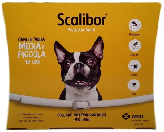 SCALIBOR COLLARE ANTIPARASSITARIO PER CANI TAGLIA PICCOLA 48 CM