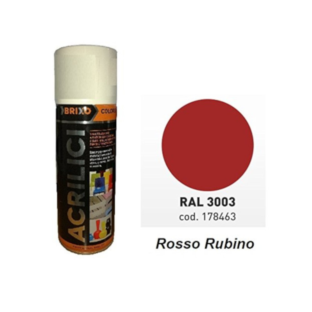 SPRAY BRIXO COLORS RED RAL 3003