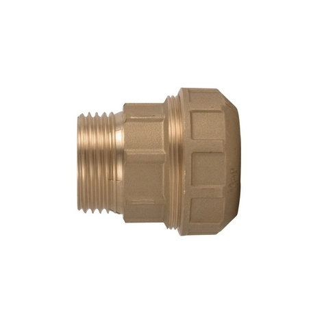 BRASS MALE STRAIGHT CONNECTORS FOR POLYETHYLENE PIPES 1"X32