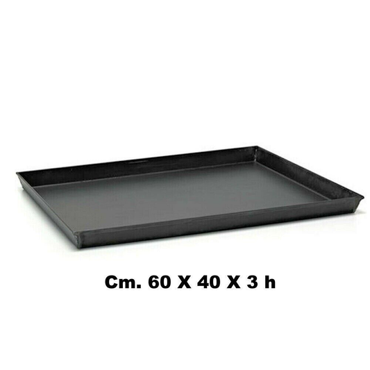 BLUE STEEL PIZZA TRAY Cm. 60x40x3 h