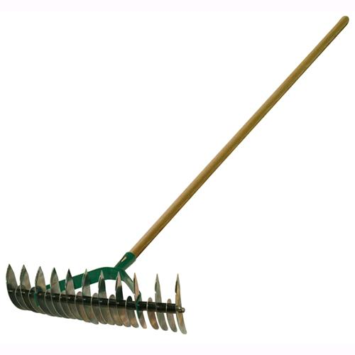BRIXO 32-TOOTH WEEDING RAKE AERATOR WITH HANDLE