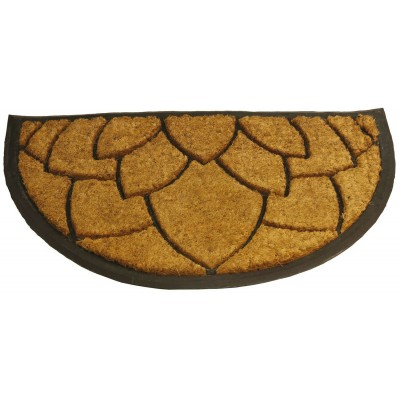 BRIXO COCONUT AND RUBBER COCORUB HALF-MOON DOORMATS