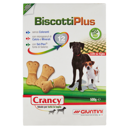 BISCOTTI PLUS PER CANI CRANCY 500G