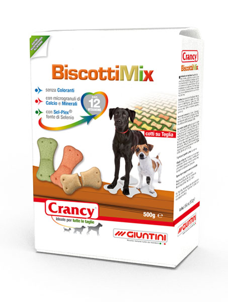 BISCOTTI CRANCY MIX 12 VITAMINE PER CANI 500G