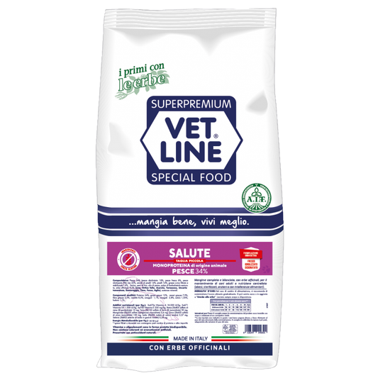 VET LINE SALUTE MONOPROTEICO PESCE TAGLIA PICCOLA 3 KG