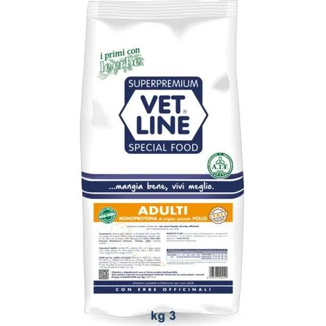 VET LINE ADULTI MONOPROTEICO POLLO 3 KG