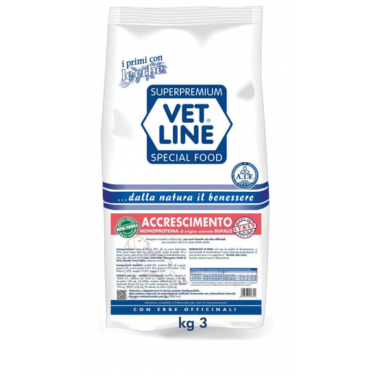 VET LINE ACCRESCIMENTO MONOPROTEICO BUFALO 3 KG