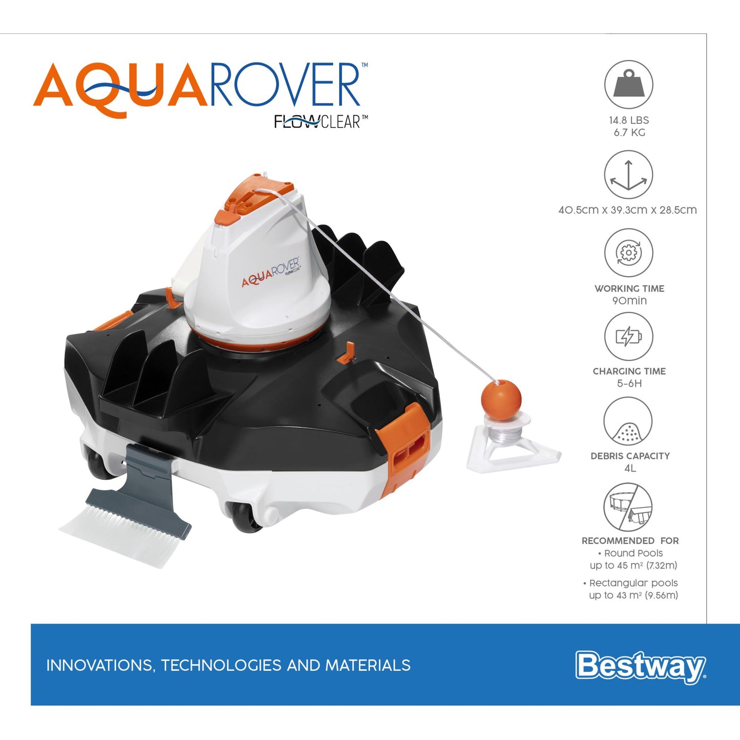 FLOWCLEAR AQUAROVER ROBOT PER PULIZA PISCINE - 58622