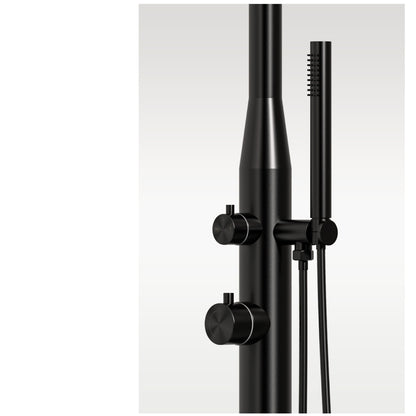 BLACK STAINLESS STEEL OUTDOOR SHOWER