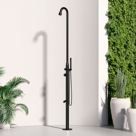 DOCCIA DA ESTERNO IN ACCIAIO INOX NERO