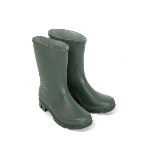 STIVALI IN PVC VERDI TRONCHETTO 39