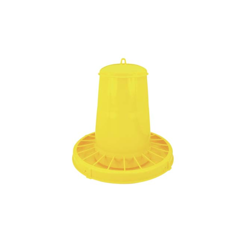 CHICKEN HOPPER FEEDER WITH ANTI-WASTE SYSTEM cm. 42x47 h lt. 20 (kg. 15)