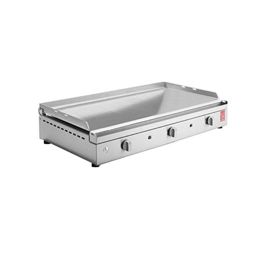 PLANCHA PIASTRA A GAS IN ACCIAIO INOX PLA.NET CHEF 80 LISCIA