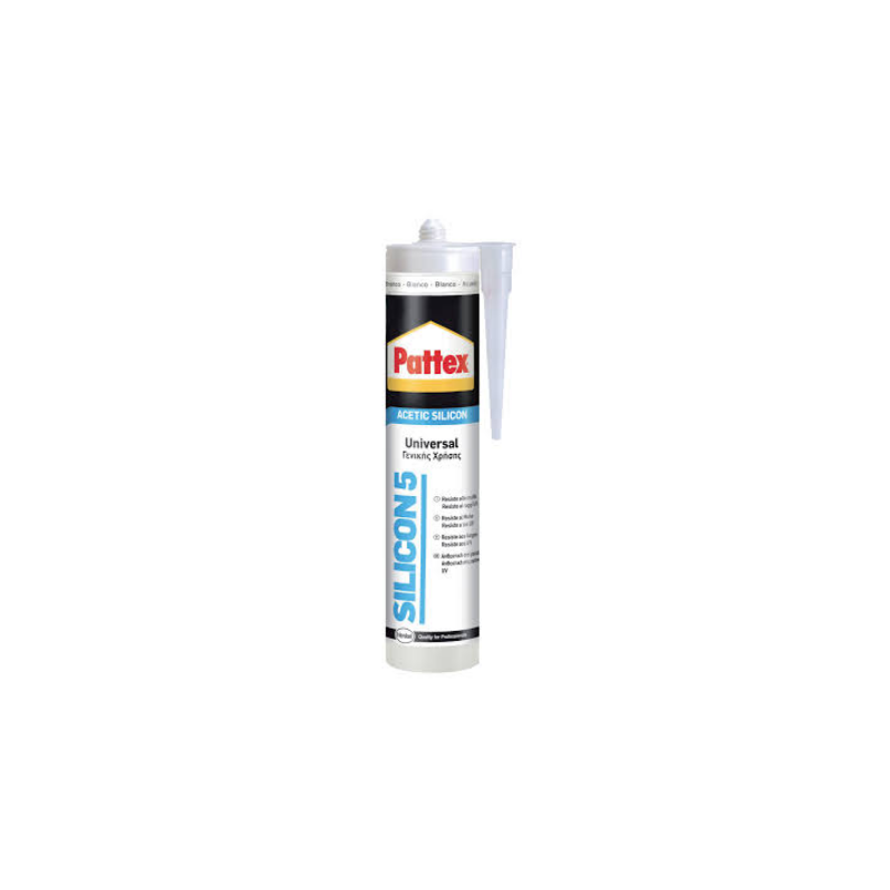 PATTEX UNIVERSAL SILICONE WHITE SILICON5