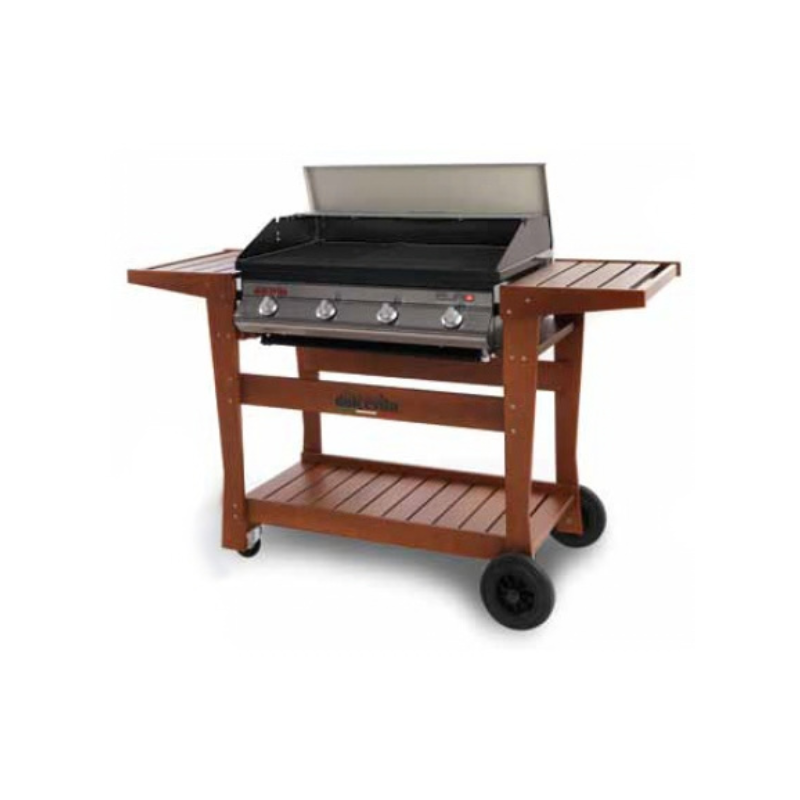 DOLCEVITA EURO 4 GAS BARBECUE WITH BEECH TROLLEY