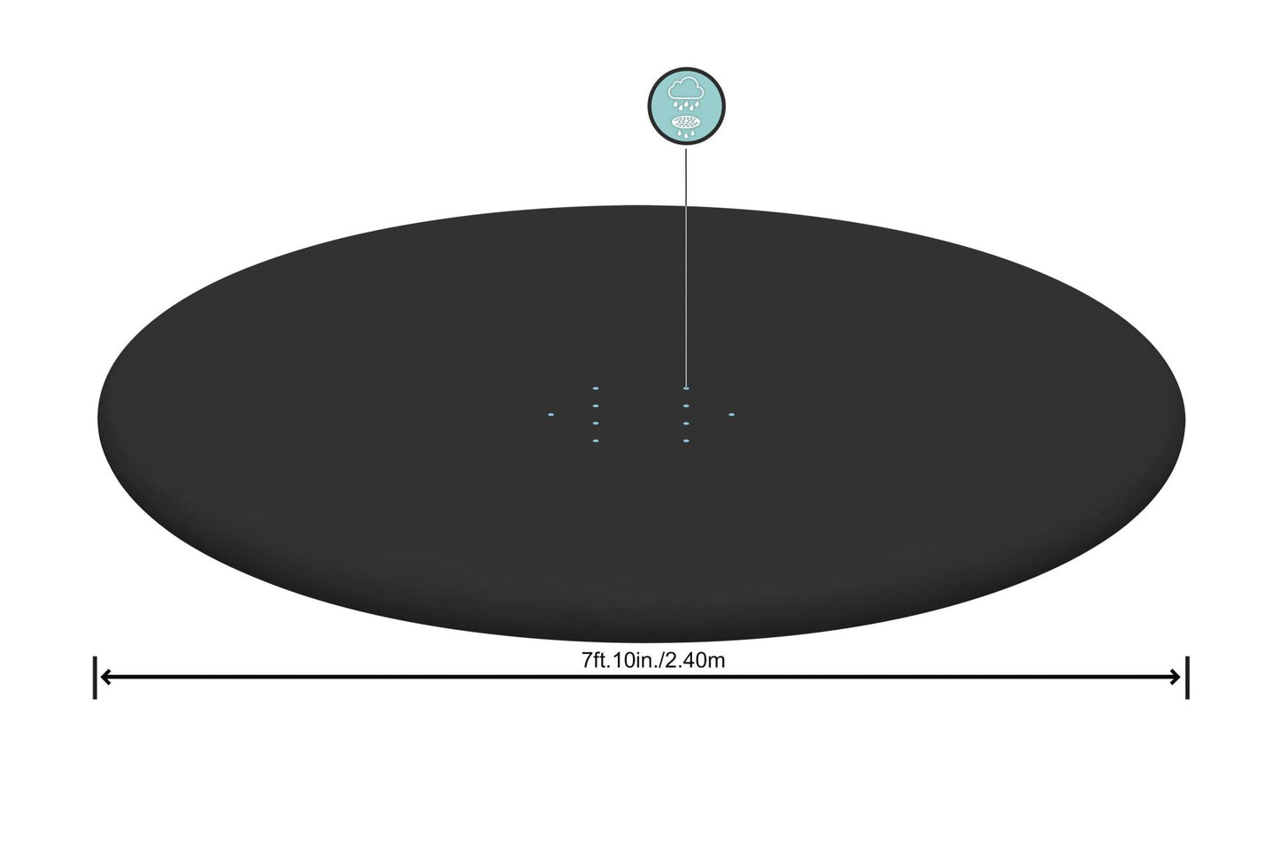 FAST SET ROUND POOL COVER CM. 244 - 58032